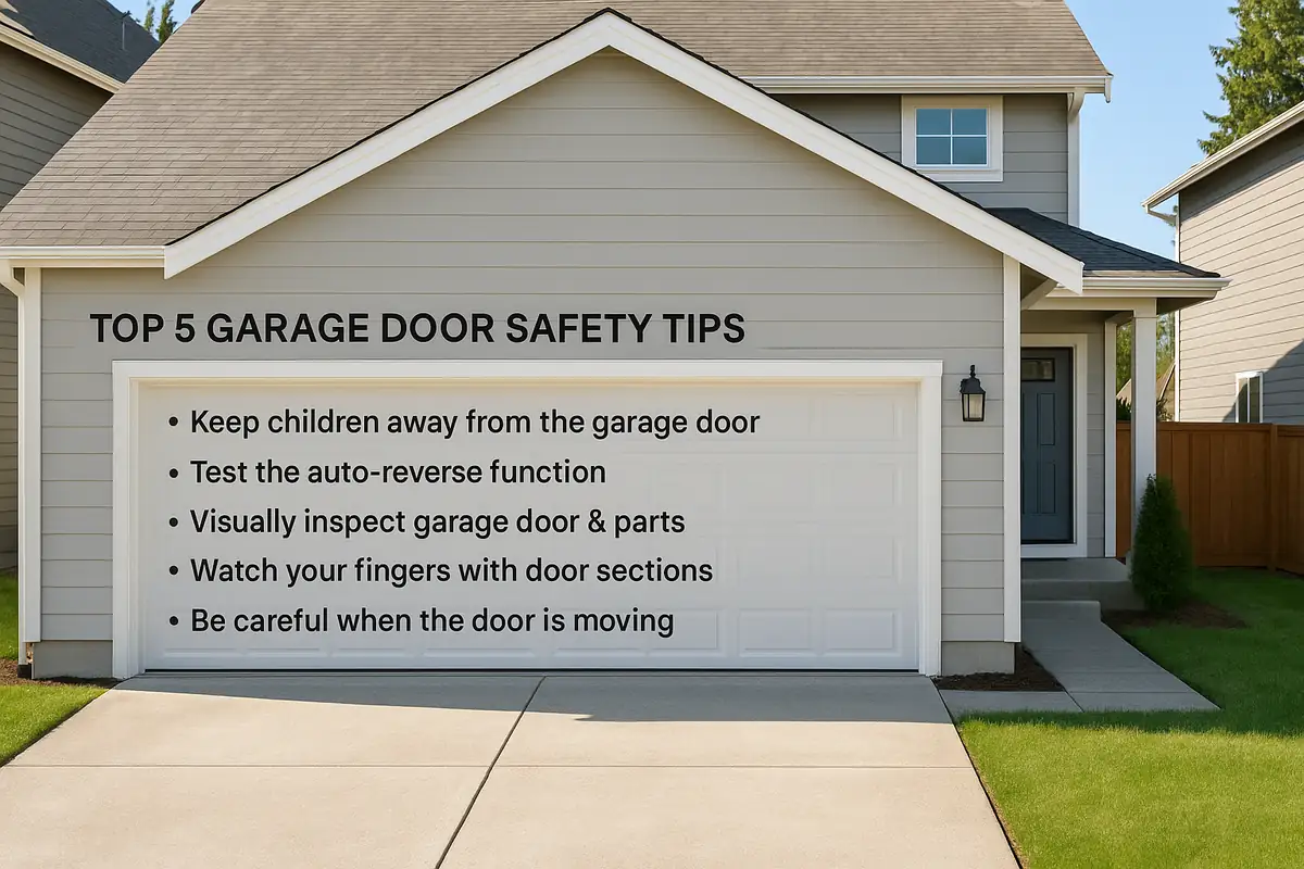 Top 5 Garage Door Safety Tips Every Homeowner in Dover, NH Should Know