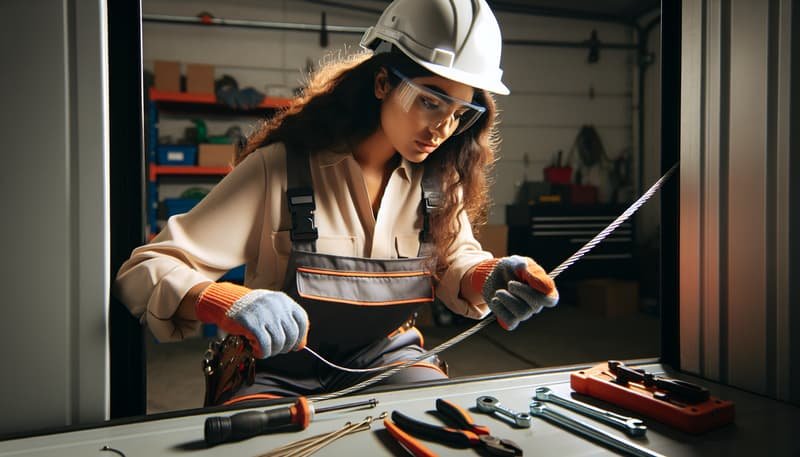 Garage Door Cable Repair in Raymond
