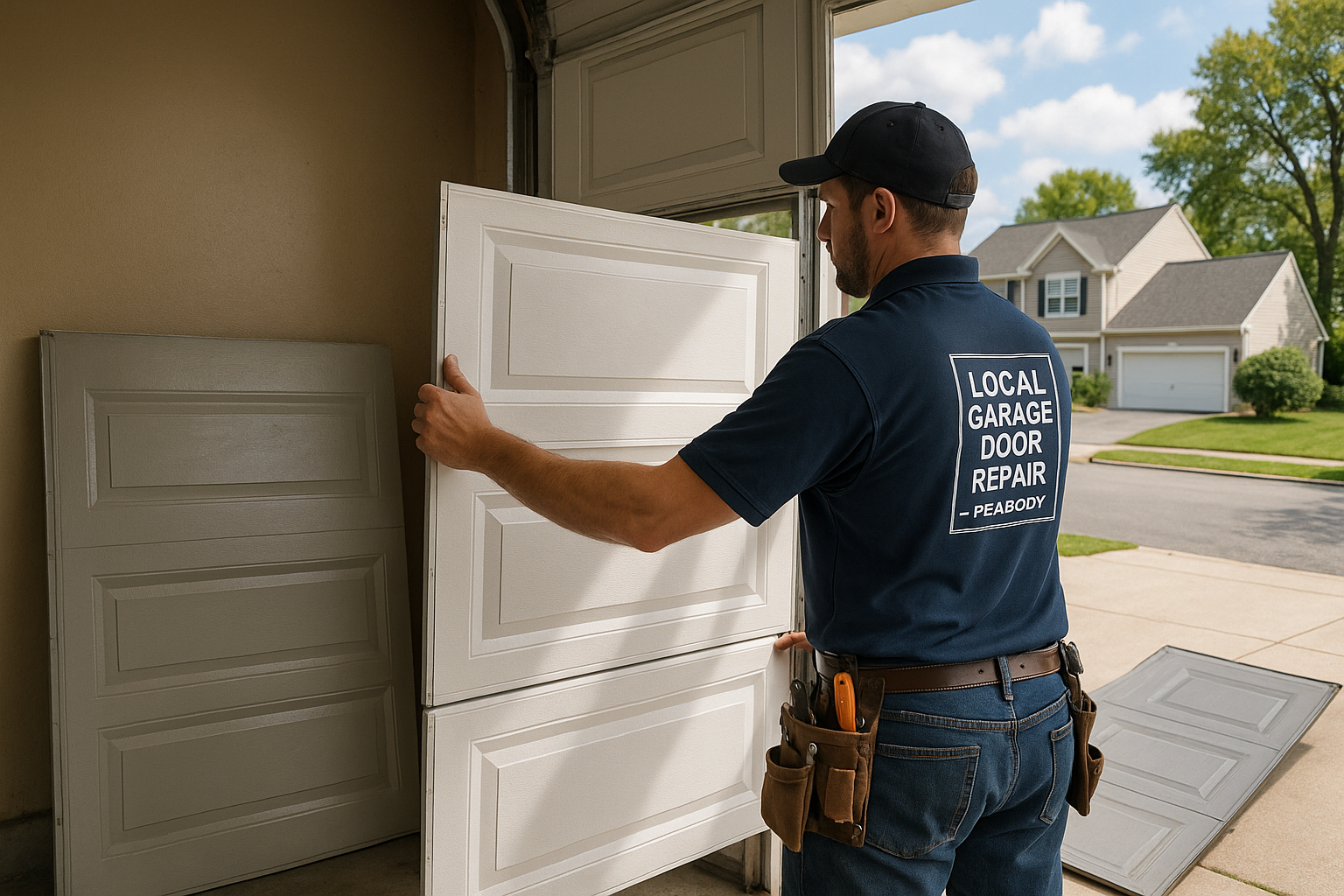 Garage Door Panel Replacement in East Kingston