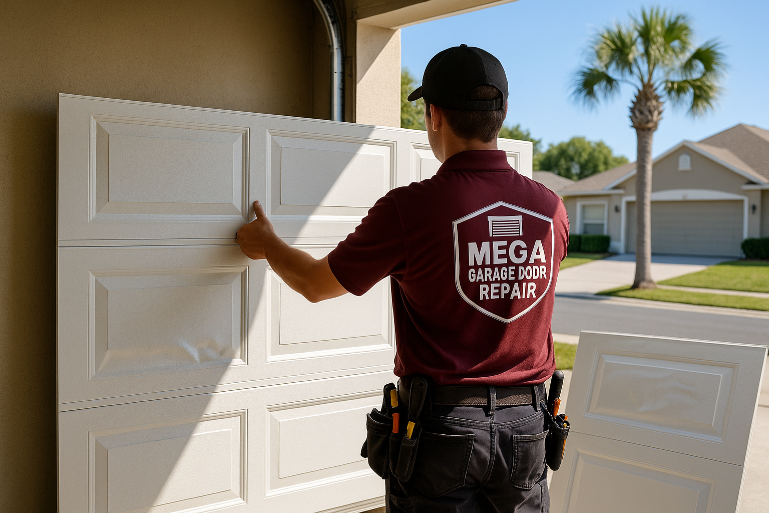 Garage Door Panel Replacement in Hampton Falls