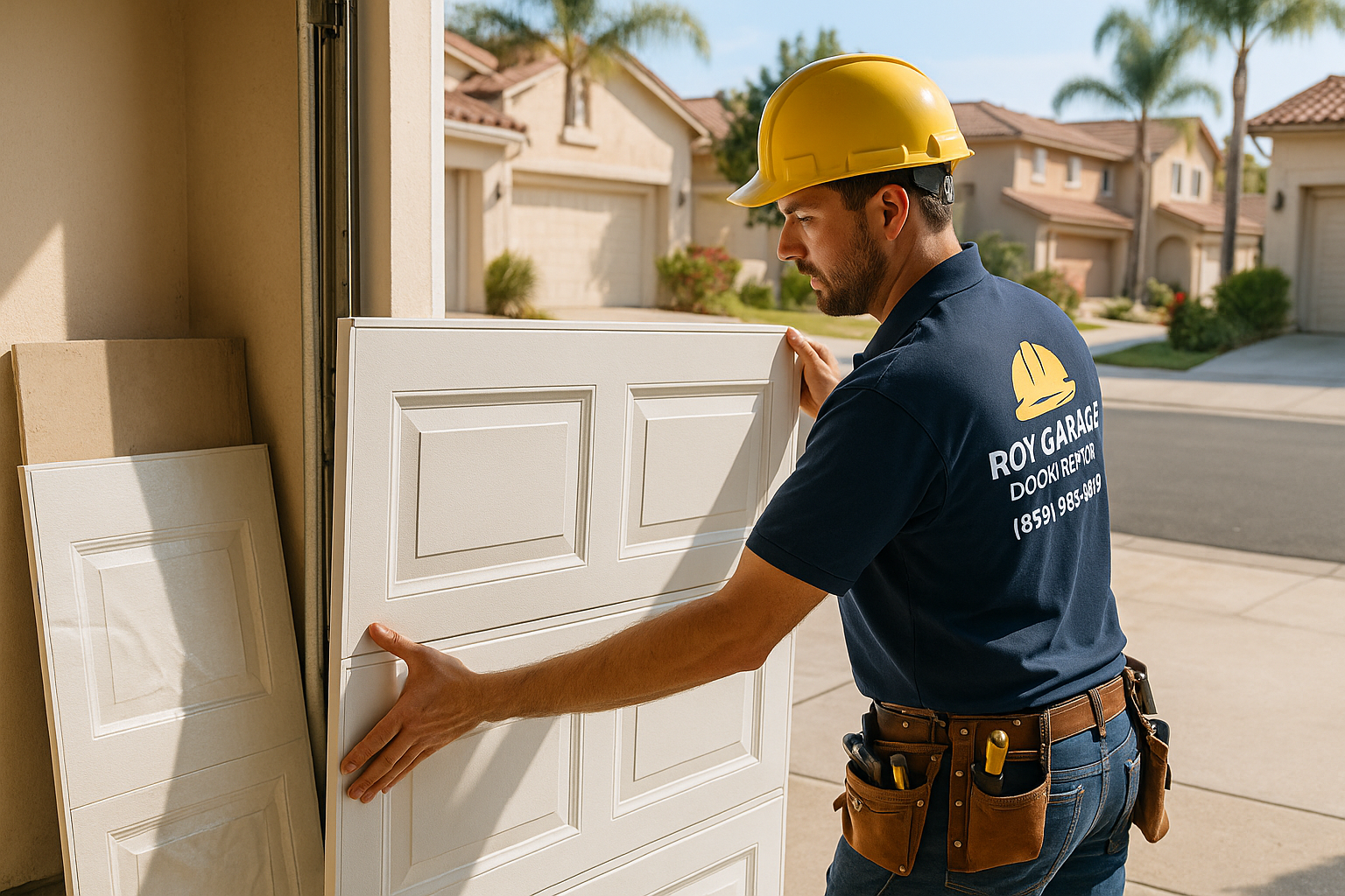 Garage Door Panel Replacement in Tuttle Square