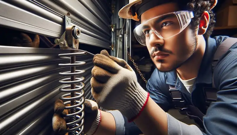 Garage Door Spring Repair in East Kingston