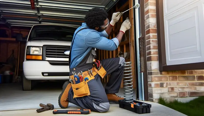Garage Door Spring Repair in Brentwood