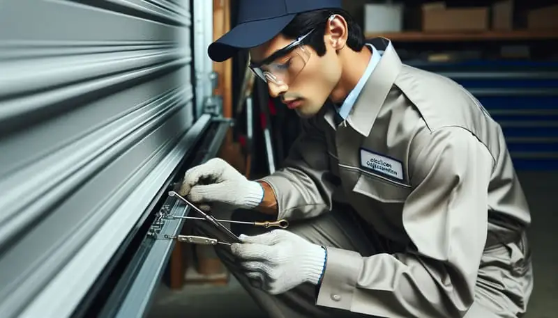 Garage Door Track Repair in Newton